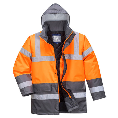 Chaqueta Hi-vis Contrast Winter Traffic - Protección Y Comodidad / Xl / Naranja-gris_1