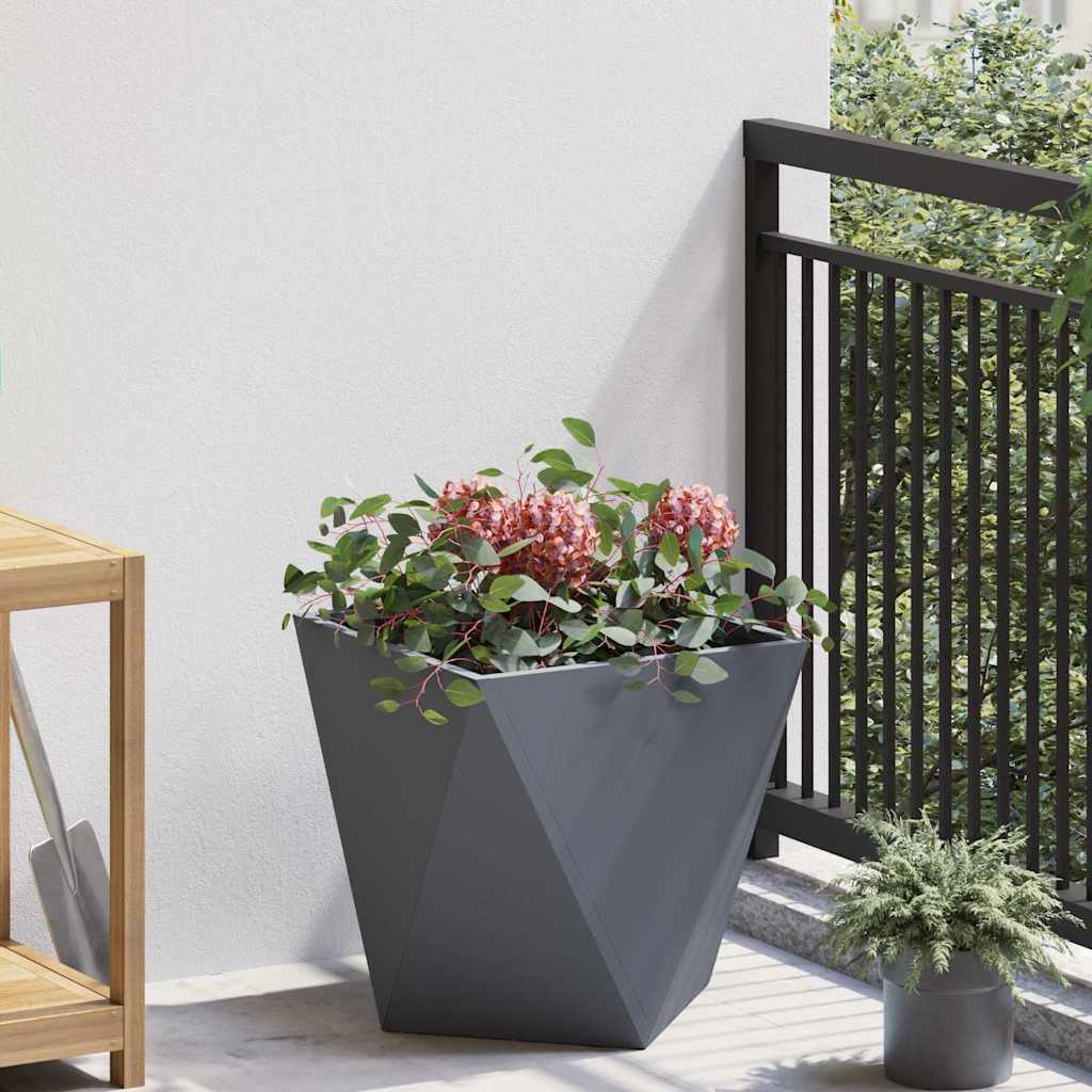 Jardinera Antracita 40 X 40 X 40 Cm Acero_1