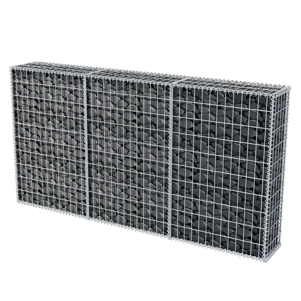 Cesta De Muro De Gaviones Acero Galvanizado 200x30x100 Cm / Vetonek_2