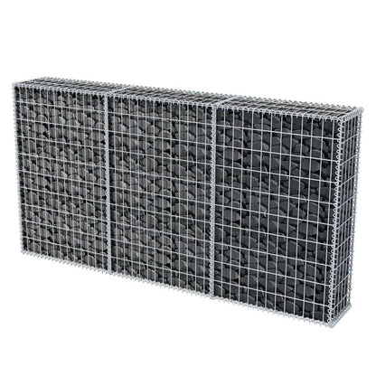 Cesta De Muro De Gaviones Acero Galvanizado 200x30x100 Cm / Vetonek_2