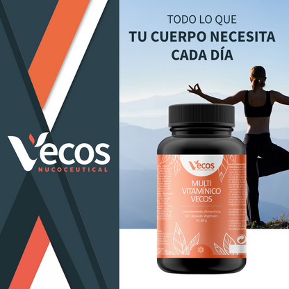 Multivitamínico Completo Vecos 60 Cápsulas | Energía Diaria Y Bienestar Inmunitario | 13 Vitaminas Y 11 Minerales_1