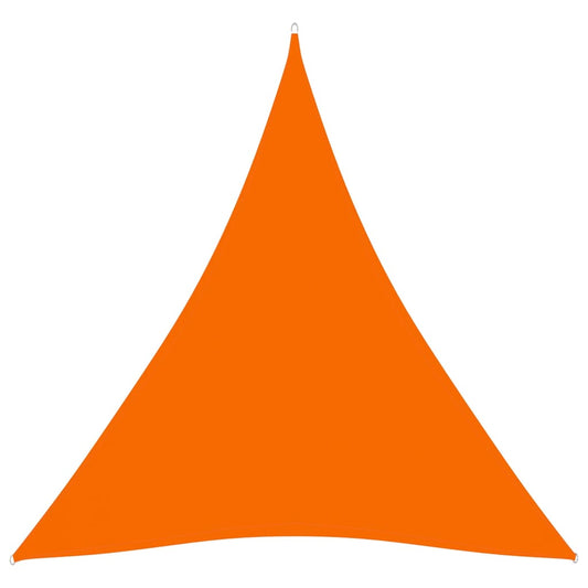 Toldo De Vela Triangular Tela Oxford Naranja 3,6x3,6x3,6 M_0