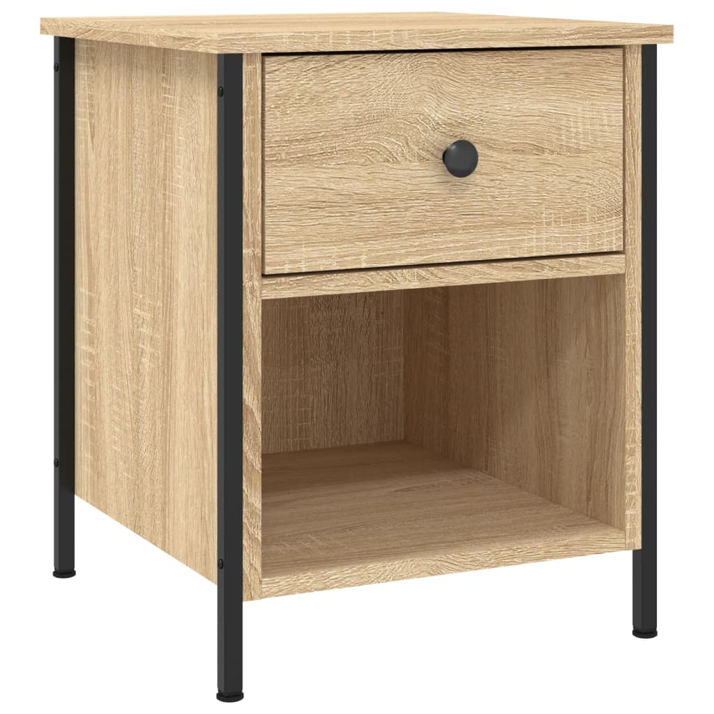 Mesitas Noche 2 Uds Madera Ingeniería Roble Sonoma 40x42x50 Cm_1