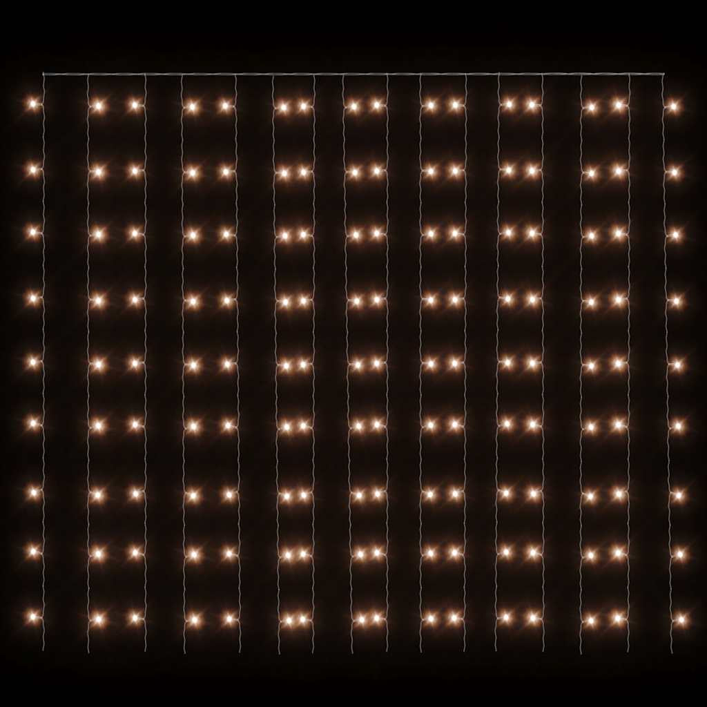 Vidaxl Cortina De Luces Led 300 Led Blanco Frío 8 Funciones 3x3 M_3