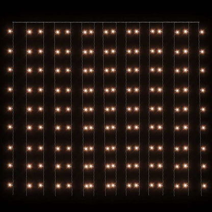 Vidaxl Cortina De Luces Led 300 Led Blanco Frío 8 Funciones 3x3 M_3
