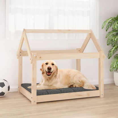 Vidaxl Cama Para Perros Madera Maciza De Pino 81x60x70 Cm_1
