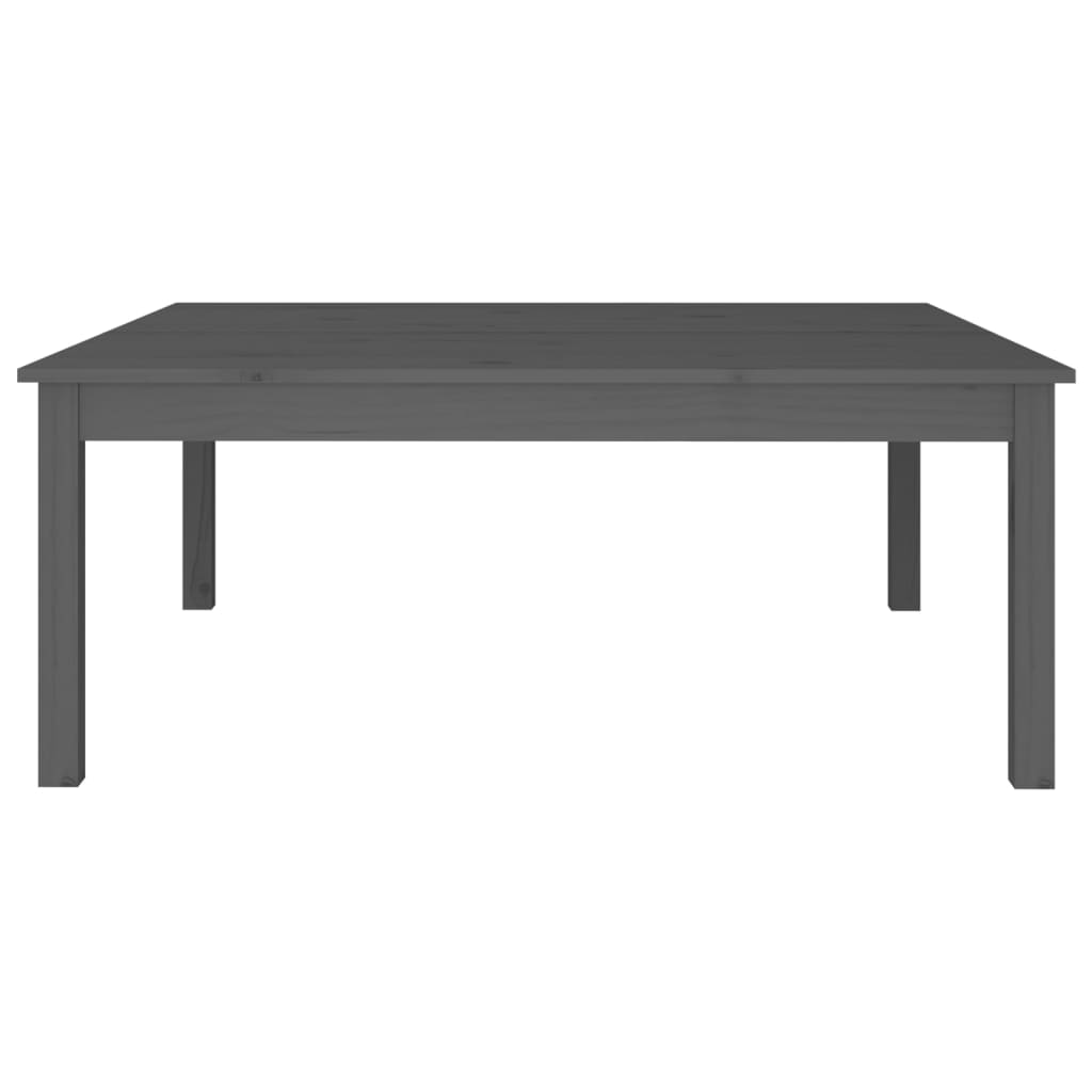 Mesa De Centro De Madera Maciza De Pino Gris 100x100x40 Cm_1