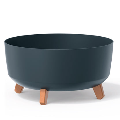 Macetero Color Antracita,sin Depósito , Colección Gracia De 38 X 38 X 19,5 Cm, Capacidad De 14,3 L._0