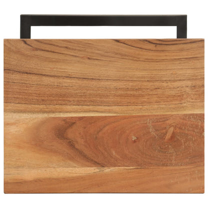 Mesitas Auxiliares 2 Uds Madera Mango Maciza 31,5x24,5x64,5 Cm_4