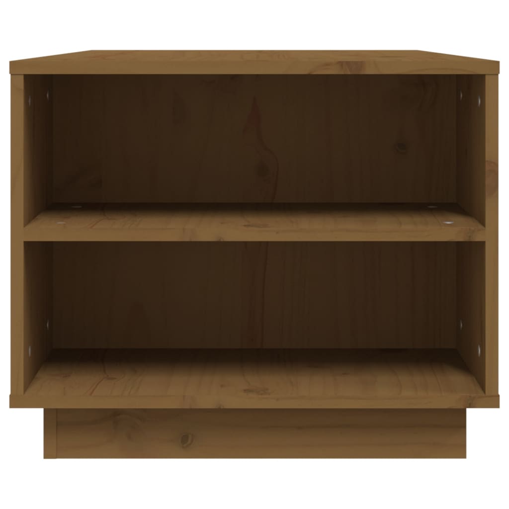 Mesa De Centro Madera Maciza De Pino Marrón Miel 90x49x40,5 Cm_4