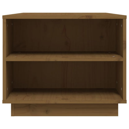 Mesa De Centro Madera Maciza De Pino Marrón Miel 90x49x40,5 Cm_4