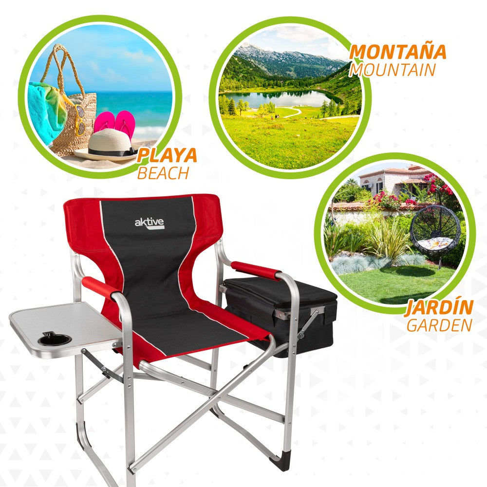 Silla Camping Director C/mesa Y Bolsa Térmica Aktive_5