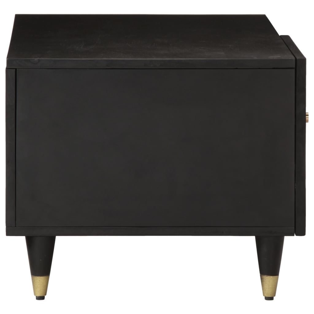 Mesa De Centro De Madera Maciza De Mango 80x50x40 Cm_2