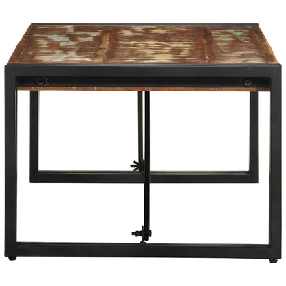 Mesa De Centro Multicolor 100x50x35 Cm Madera Maciza Reciclada_1