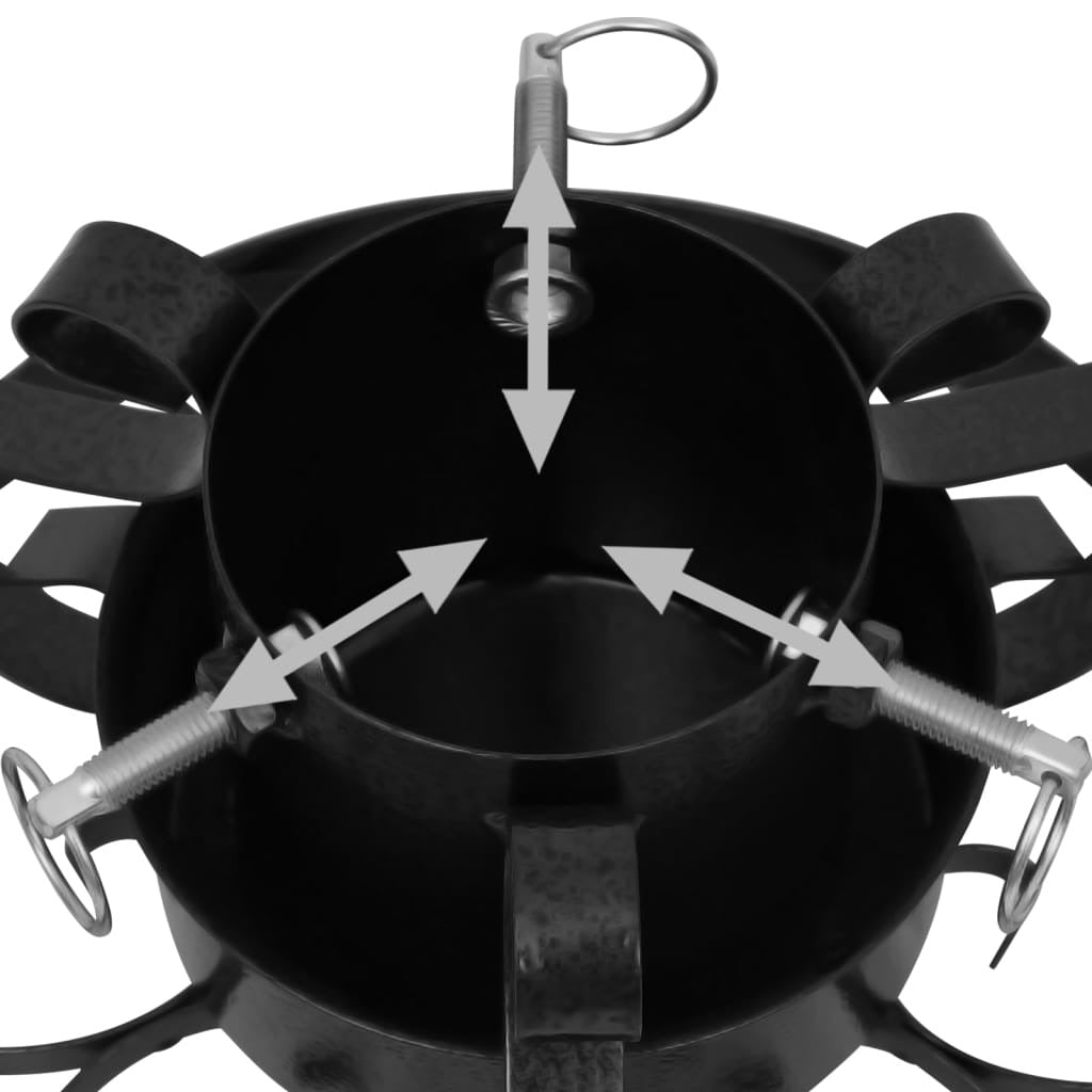 Vidaxl Soporte Para Árbol De Navidad Negro 29x29x15,5 Cm_4