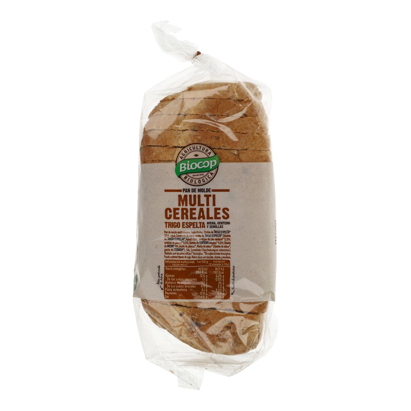 Pan de Molde Multicereales de Masa Madre Biocop 400g