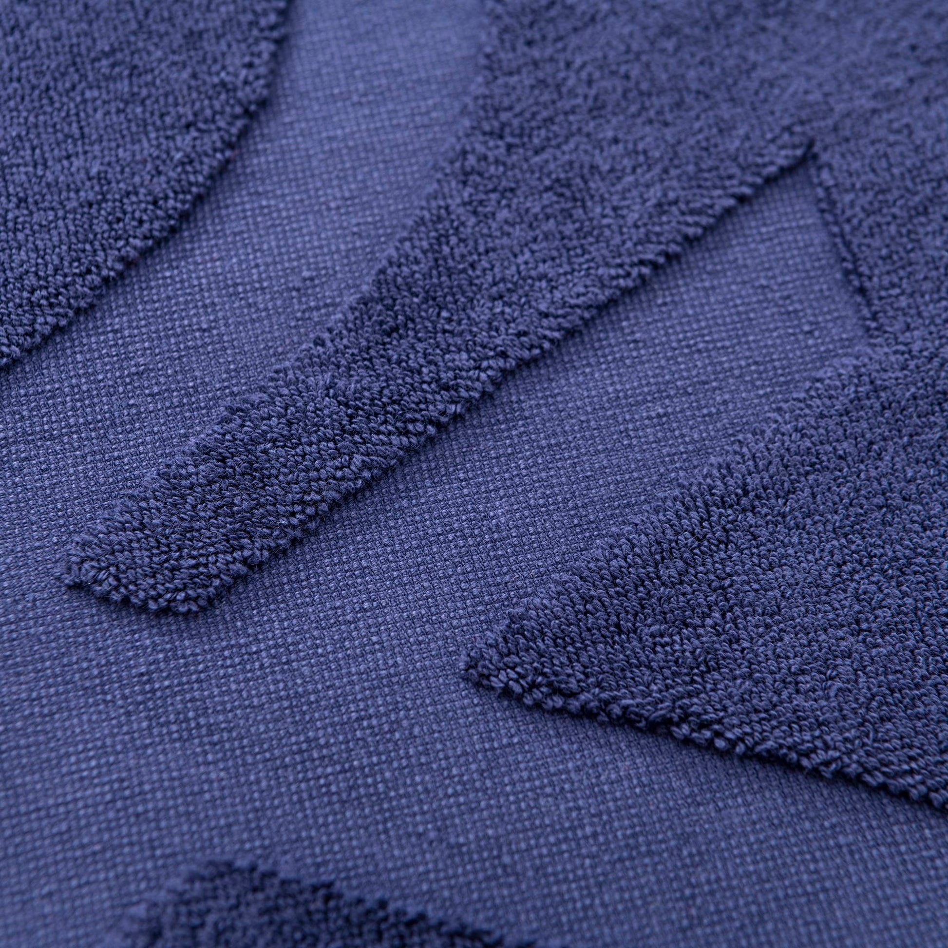 Alfombra De Baño 50x80cm 1000gsm 100% Algodon C/ Logo Bordado Azul Marino Core Benetton_4