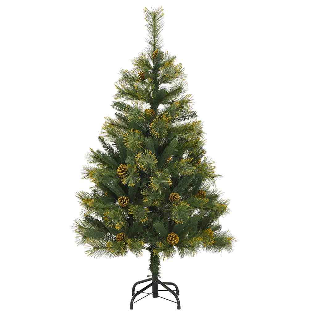 Vidaxl Árbol Navidad Artificial Con Bisagras 150 Led Y Bolas 120 Cm_4