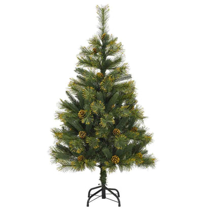 Vidaxl Árbol Navidad Artificial Con Bisagras 150 Led Y Bolas 120 Cm_4