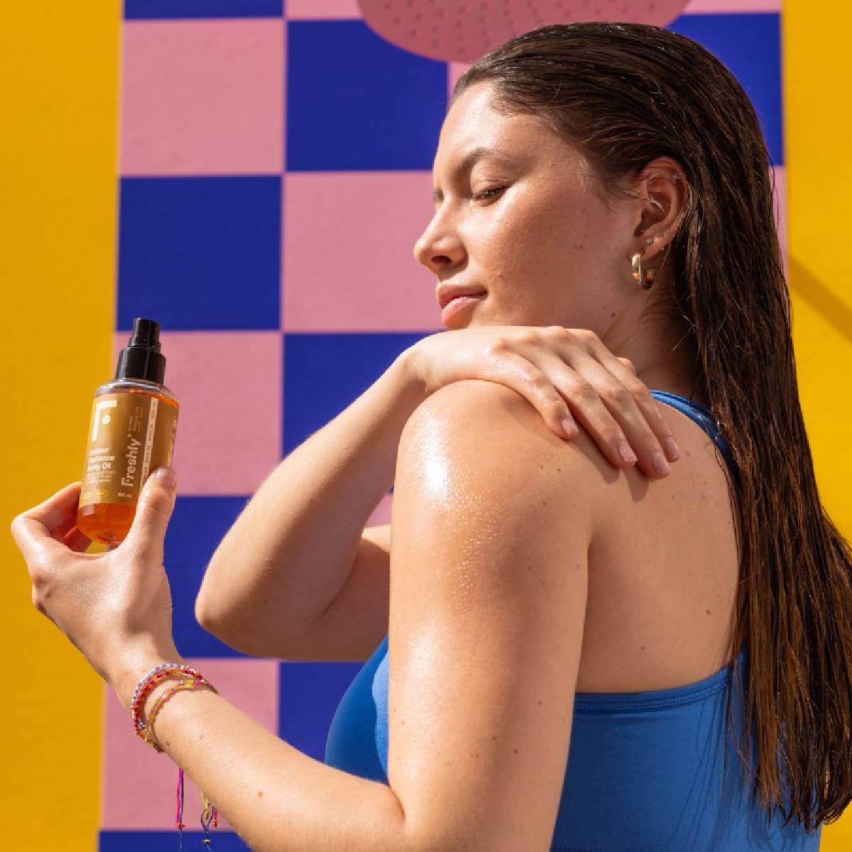 Pack 2x Aceite Corporal Golden Radiance Freshly 100ml