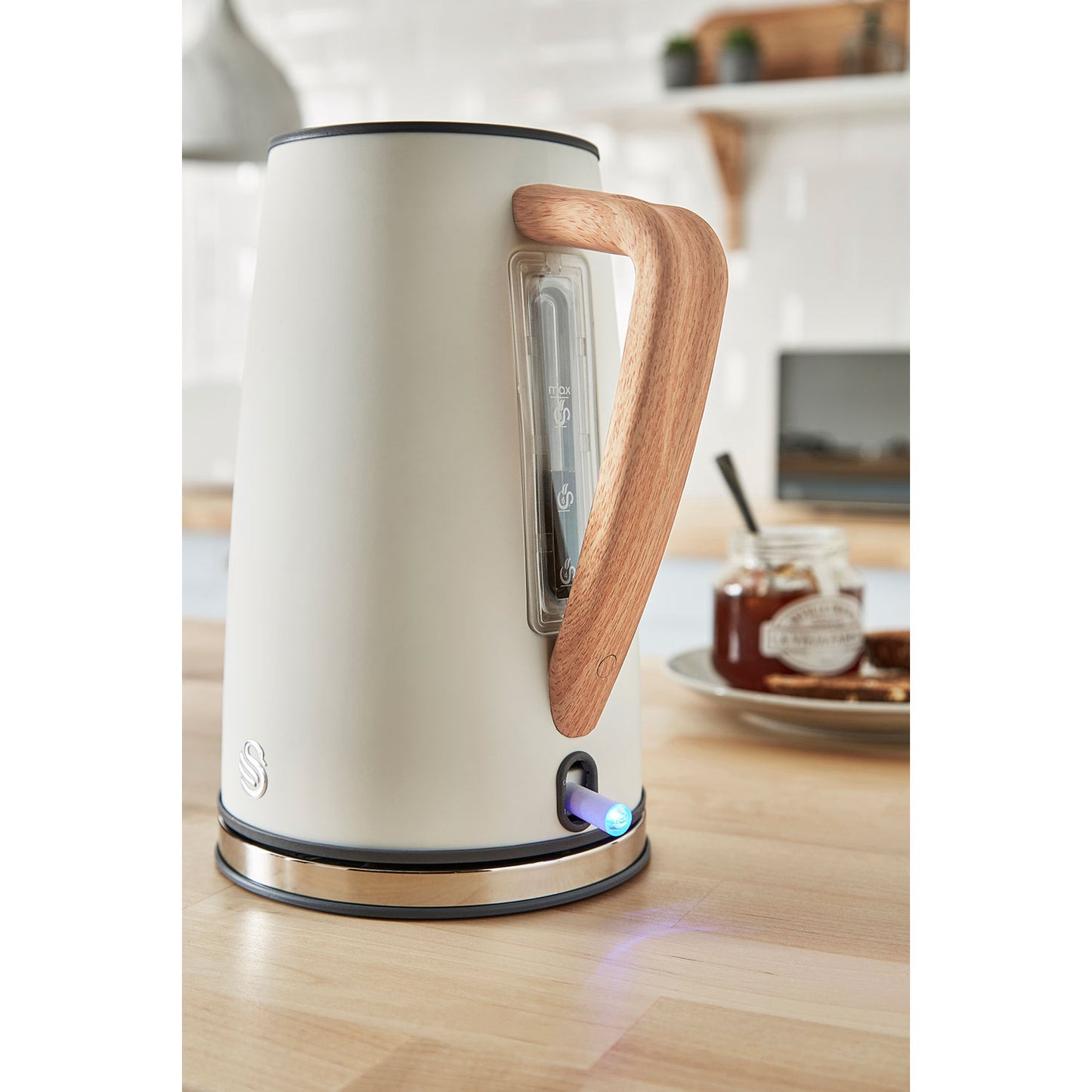 Swan Nordic Set Desayuno, Hervidor Agua 1,7 L, Tostadora Ranura Ancha 2 Rebanadas, Diseño, Stp2090whtneu, Blanco 2200w_4