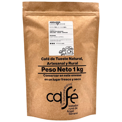 Cafe Sin Intermediarios Café Brasil Abrazos En Grano Para Espresso 1 Kg_0
