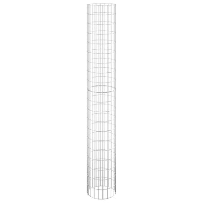 Poste Circular De Gaviones Acero Galvanizado Ø30x200 Cm / Vetonek_2