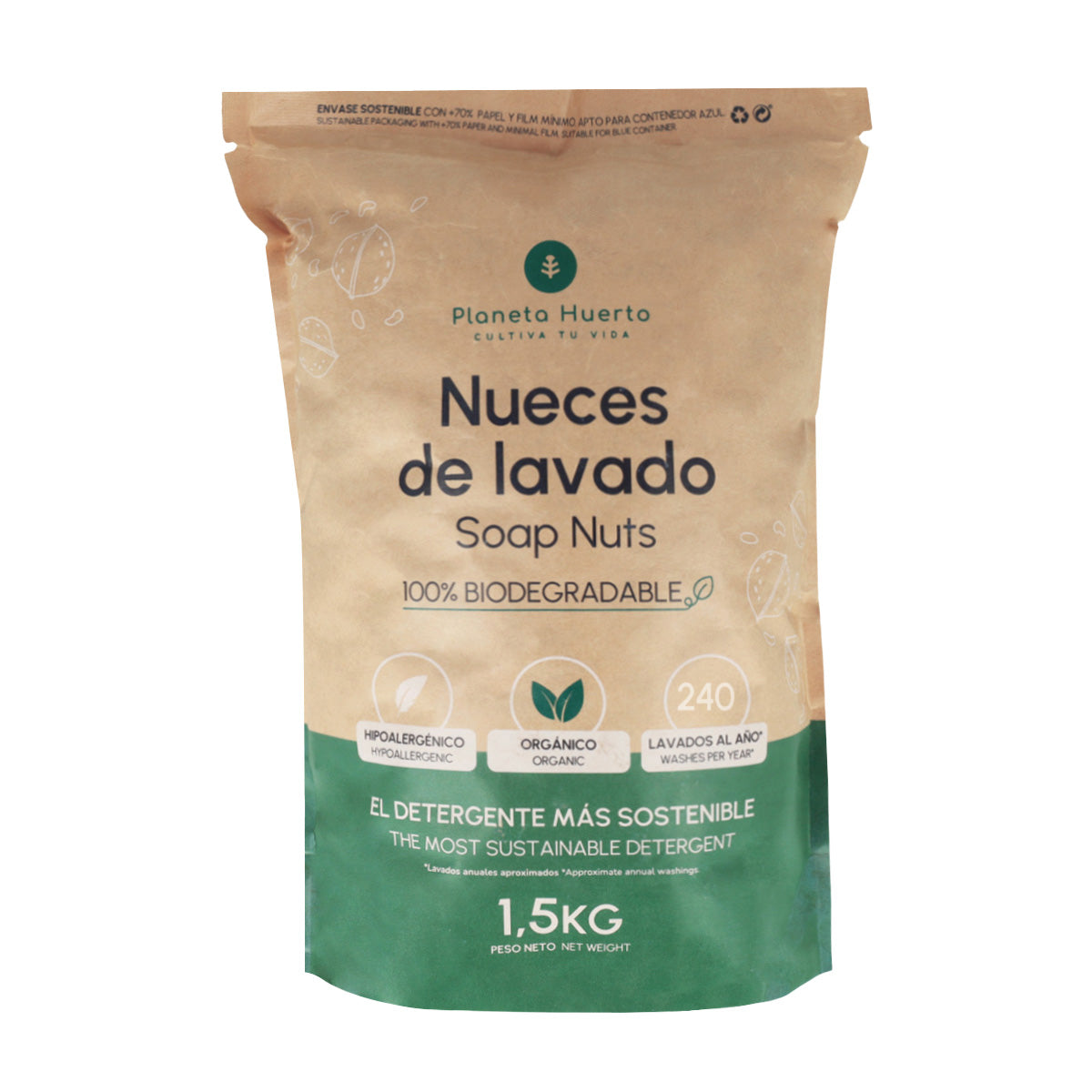 Nueces de Lavado Planeta Huerto 1,5 kg