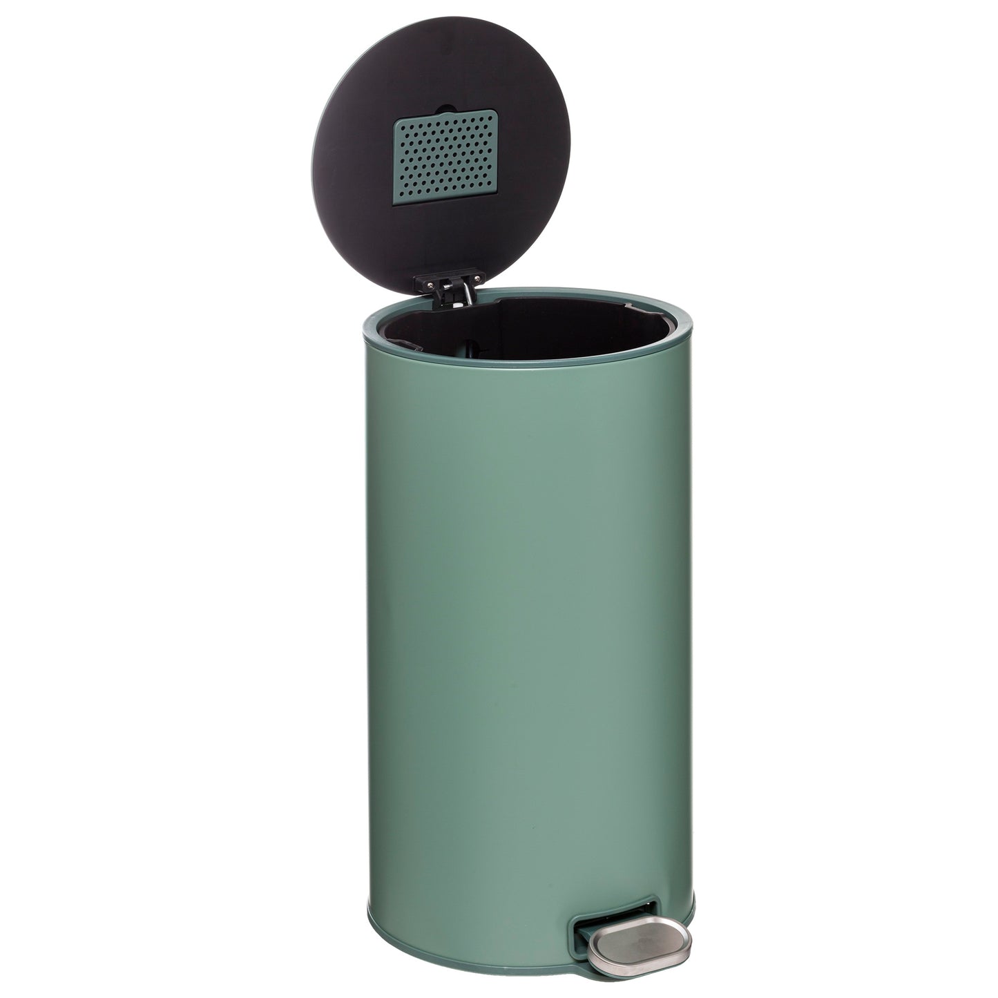 Papelera / Cubo De Basura / Contenedor De Residuos Con Pedal 30l Retro Verde Delta_1