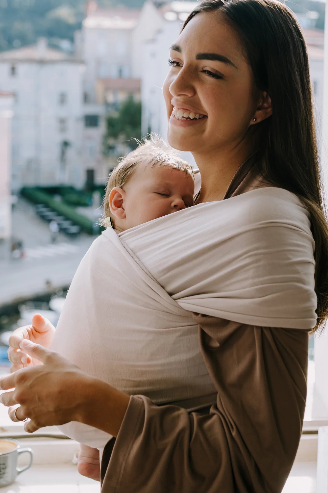 Fular Elástico Portabebé Bambú, Boba Wrap Serenity. Organic Stone_1