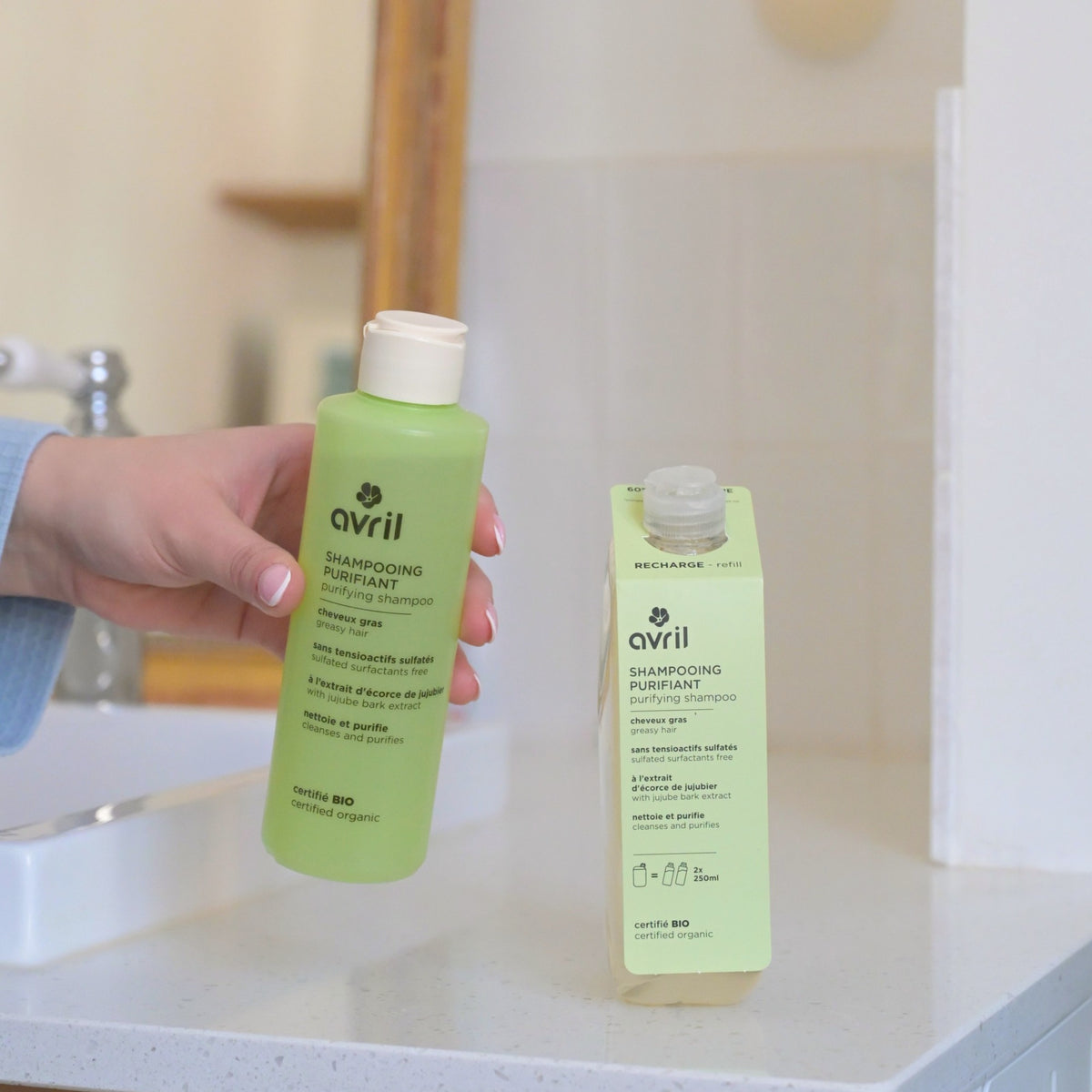 Champú purificante para cabello graso Avril 250 ml