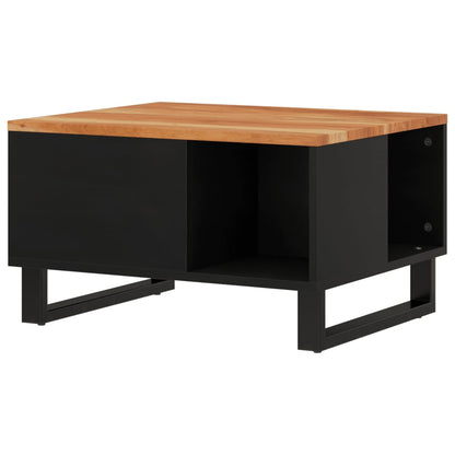 Mesa De Centro De Madera Maciza De Acacia 60x50x35 Cm_3