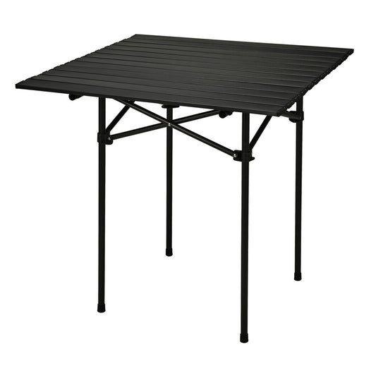 Well Home Mesa Plegable En Metal Color Negro 70x70x69cm