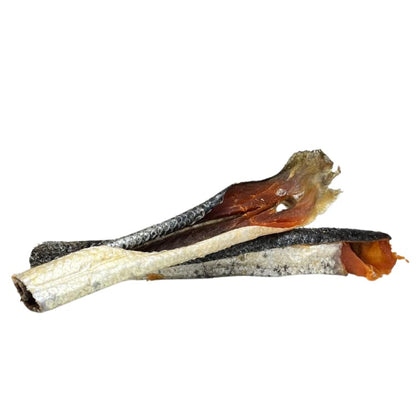 Bimordiscos Tiras Xl De Piel Con Carne De Salmón Para Perros Y Gatos