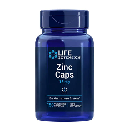 Zinc Caps 15 mg, Life Extension 150 cápsulas