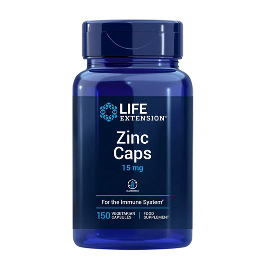 Zinc Caps 15 mg, Life Extension 150 cápsulas