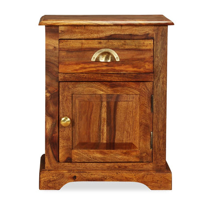 Mesitas De Noche 2 Uds Madera Maciza De Sheesham 40x30x50 Cm_0