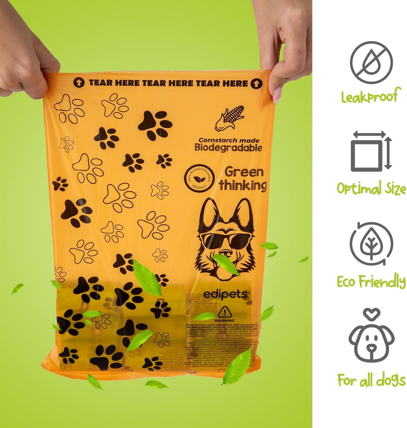 Bolsas De Caca Para Perros Biodegradables 36 Rollos_3