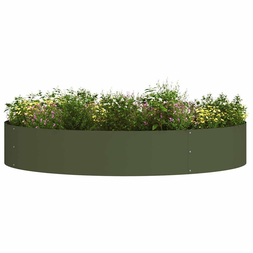 Anillo Para Maceta 5 Uds. Verde Oliva 120 X 120 X 20 Cm_2