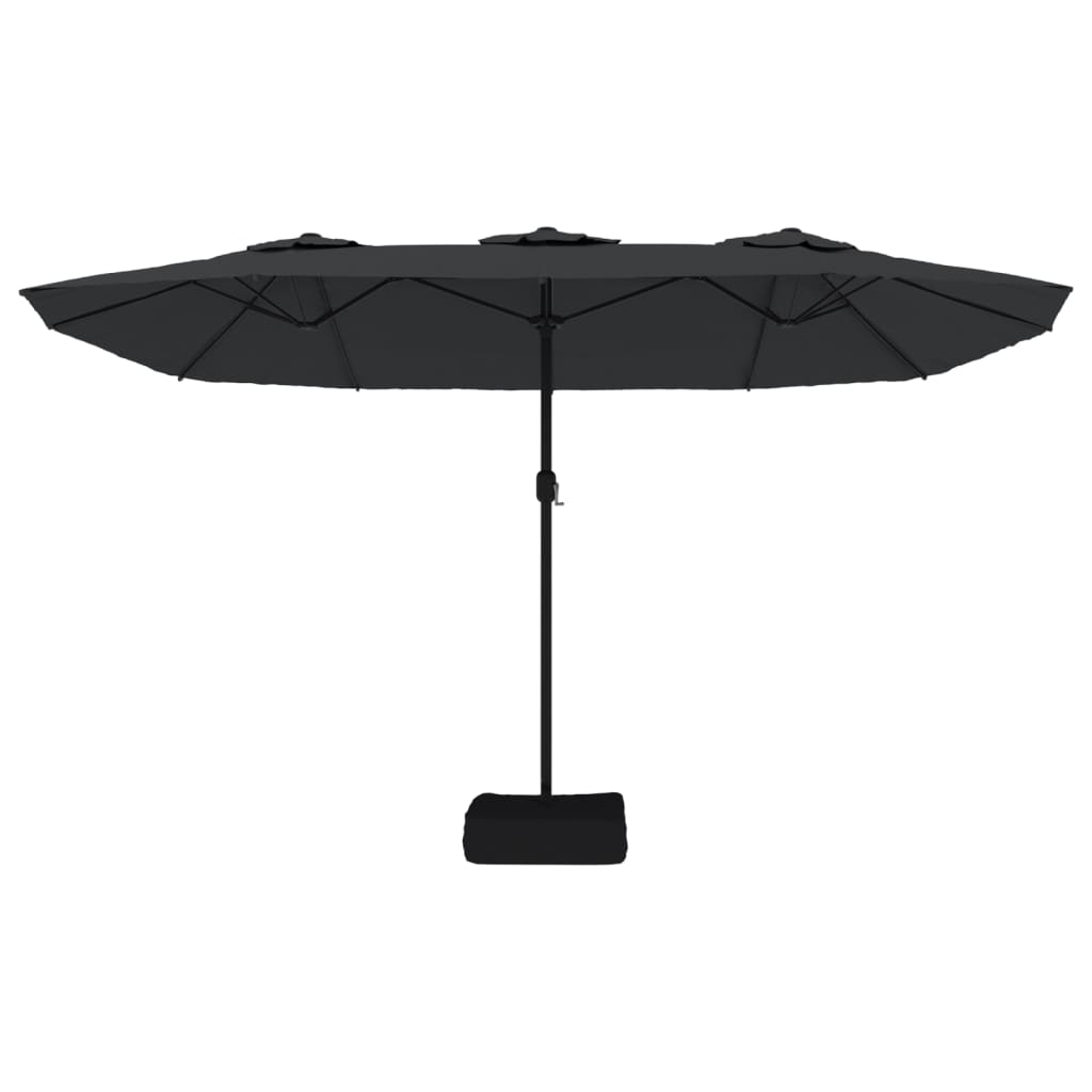 Sombrilla De Jardín Doble Negro 449x245 Cm_2