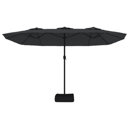 Sombrilla De Jardín Doble Negro 449x245 Cm_2
