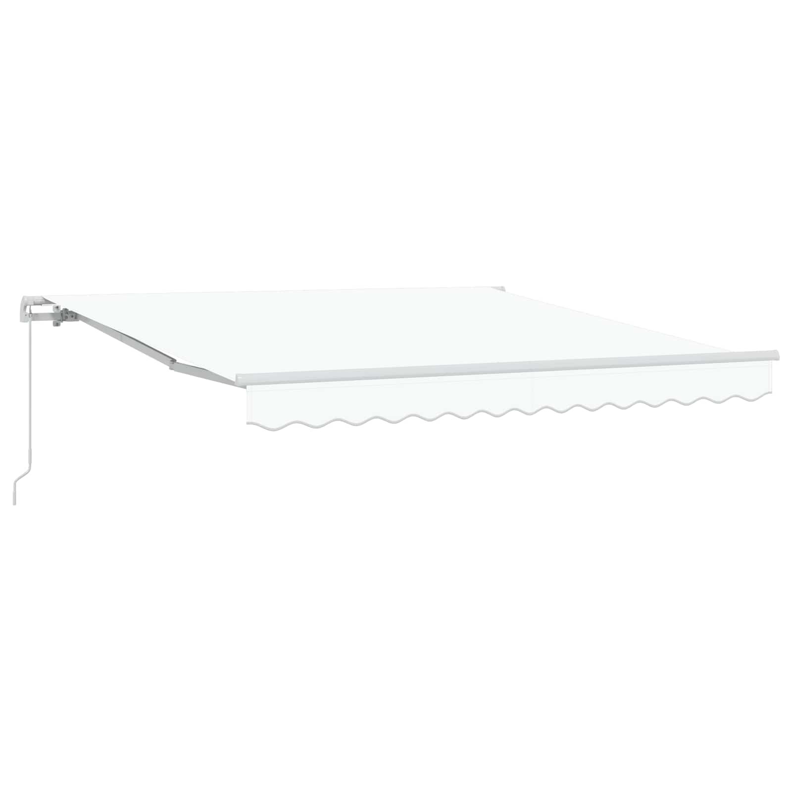 Toldo Retráctil Blanco 300 X 250 X 165 Cm Poliéster Y Aluminio_0