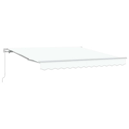 Toldo Retráctil Blanco 300 X 250 X 165 Cm Poliéster Y Aluminio_0