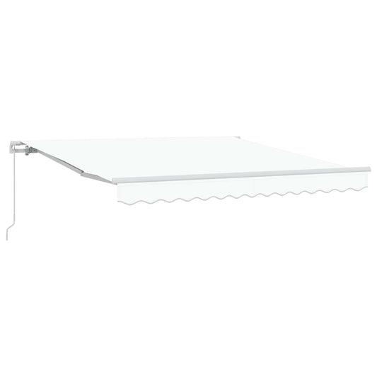 Toldo Retráctil Blanco 300 X 250 X 165 Cm Poliéster Y Aluminio_0