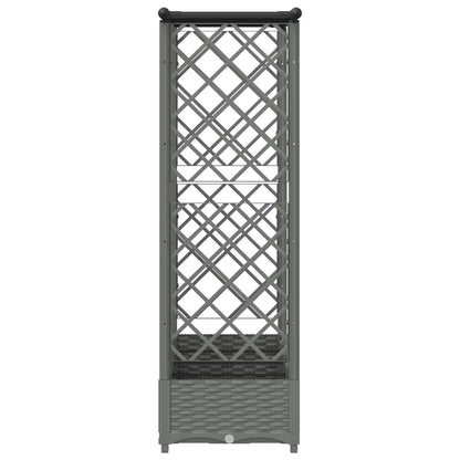 Cama Elevada Con Trellis Y Techo Gris Claro 202,5 X 40 X 121 Cm_3