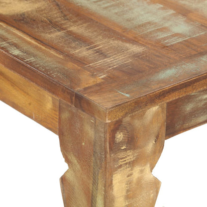 Mesa De Comedor De Madera Maciza Reciclada 160x80x76 Cm_1