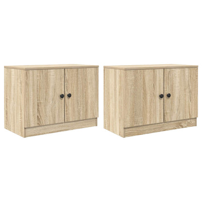 Armario De Almacenamiento Para Cama Alta 2 Uds. Roble Sonoma_3