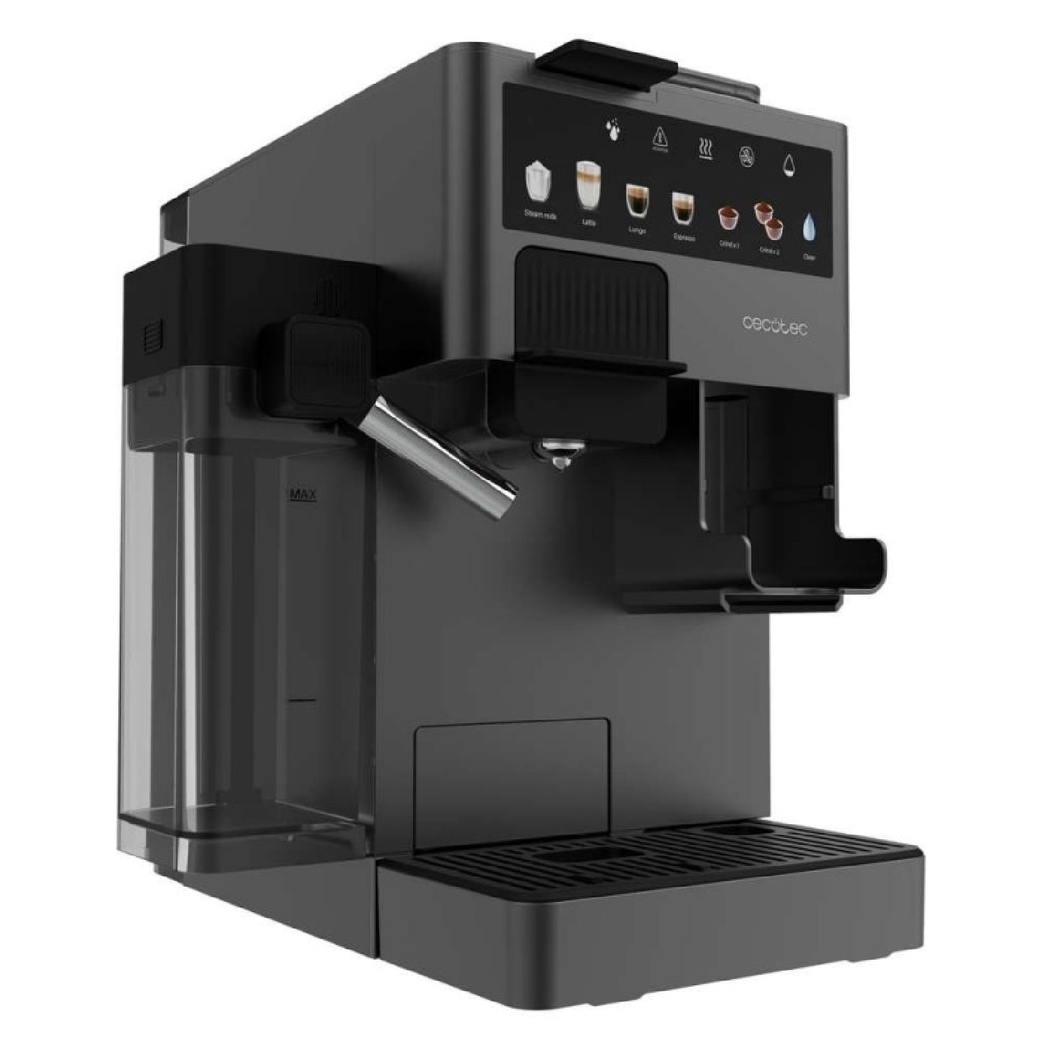 Cecotec Cafetera De Cápsula Freestyle Grind & Latte. 1400w, 20bares, Multicápsulas, Café Grano 40g, Molinillo Cónico, 1._2