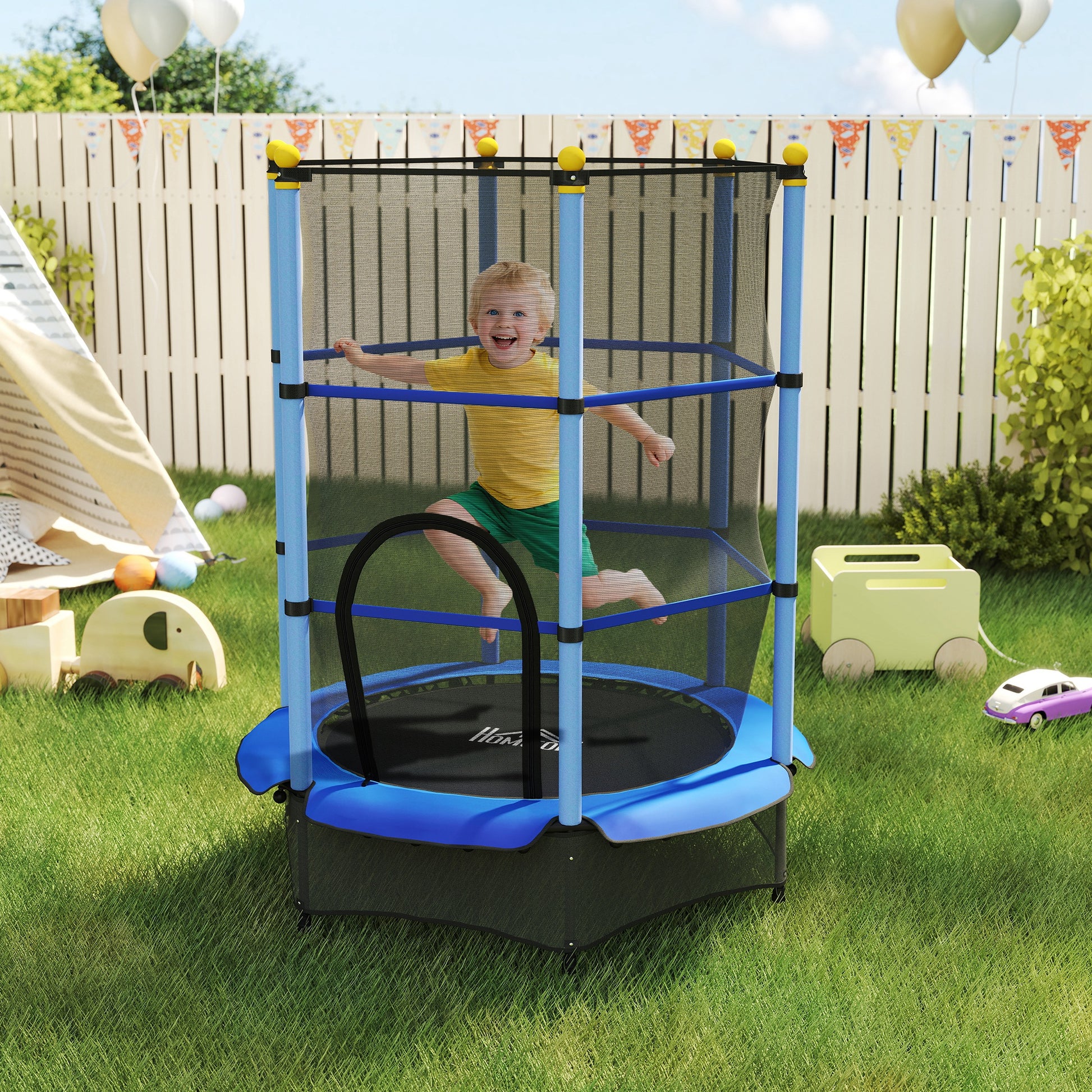 Homcom Cama Elástica Infantil Ø140 Cm_1