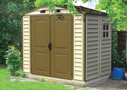 Duramax - Caseta Jardín - Storeall 8x6 -  Pvc - Color Marfil Y Marrón_4